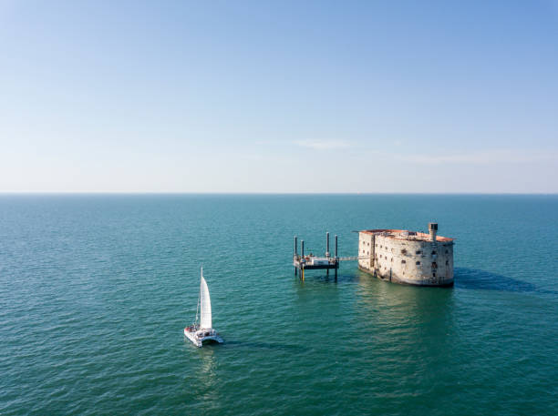Fort Boyard vu depuis la côte de La Palmyre