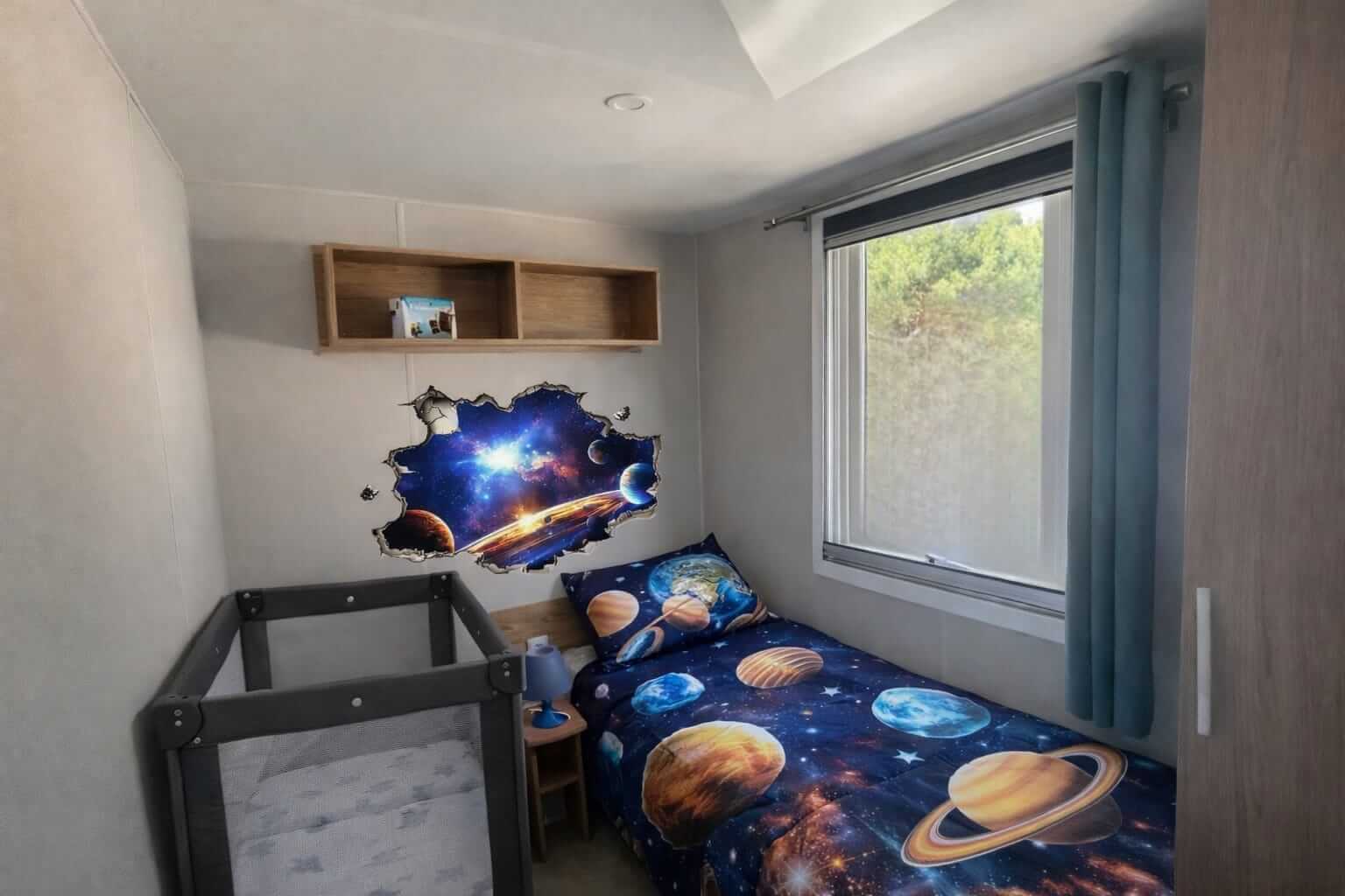 Chambre enfants mobil-home Les Charmettes La Palmyre — 2 lits simples